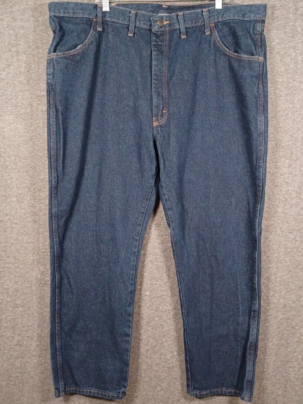 Rustler Men's Size 44x30 Dark Blue Denim Relaxed Fit Jeans